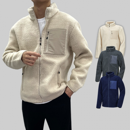 남성 여성 뽀글이 도톰한 후리스 자켓 (M-4XL) #2