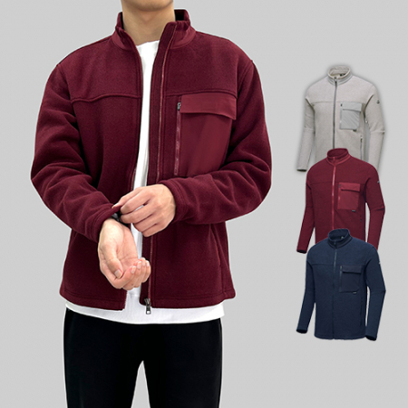 남성 여성 고급 톤배색 후리스 자켓 M-4XL #3