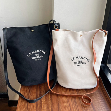 B116 트렌디 캔버스 크로스백 데일리 캐주얼 미니 여성 가방 인쇄 행사 단체 답례품 #3