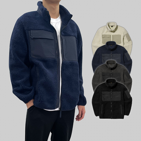 남성 여성 뽀글이 웜스 후리스 자켓 (S-4XL) #3