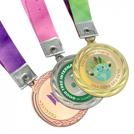 금속UV 메달 고급끈 #2