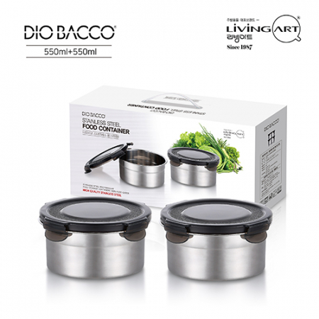 리빙아트 스텐 밀폐용기 2종 중형 #2