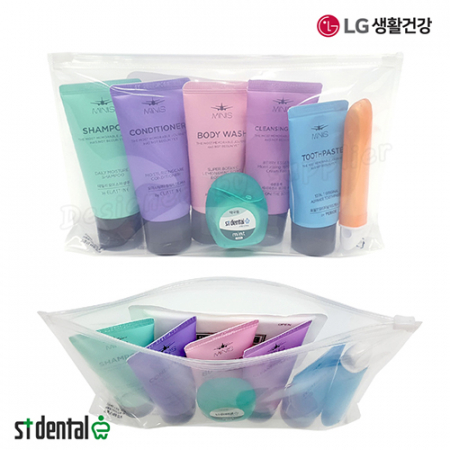 엘지 여행용세트 2호 미니스튜브8종 스펀지치실50m 칫솔치약세트 #4