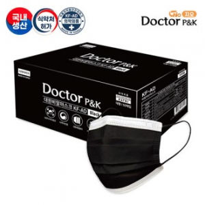 KF AD 닥터 블랙 일회용마스크