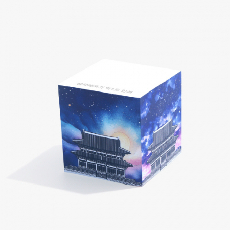 유성 점착메모지 측면컬러인쇄 80x80 800매 #2