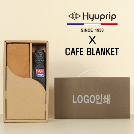 협립 3단 엠보 수동우산 + 카페담요 1P 세트 #2
