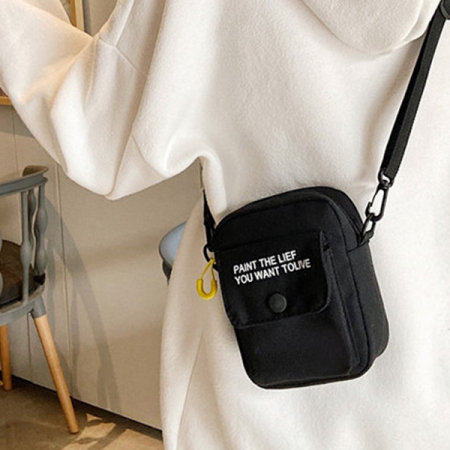 캔버스 데일리 핸드폰 탬버린백 슬링백 여행용크로스 에코 미니백 학생가방 #4