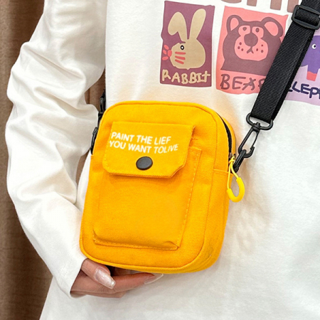 캔버스 데일리 핸드폰 탬버린백 슬링백 여행용크로스 에코 미니백 학생가방 #6