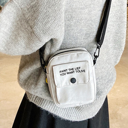 캔버스 데일리 핸드폰 탬버린백 슬링백 여행용크로스 에코 미니백 학생가방 #3