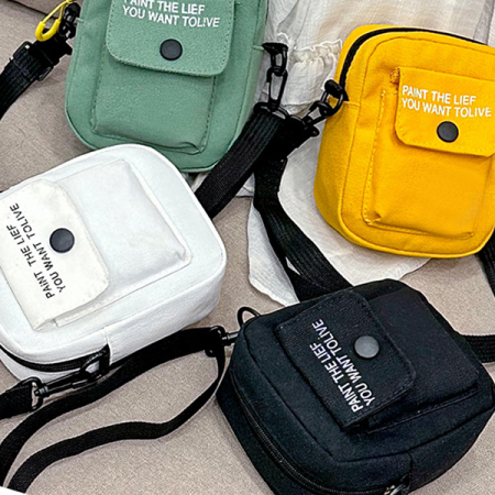 캔버스 데일리 핸드폰 탬버린백 슬링백 여행용크로스 에코 미니백 학생가방 #2