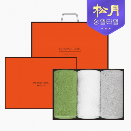 [송월타올] 컬러풀 40 170g 3P 타올세트 #2