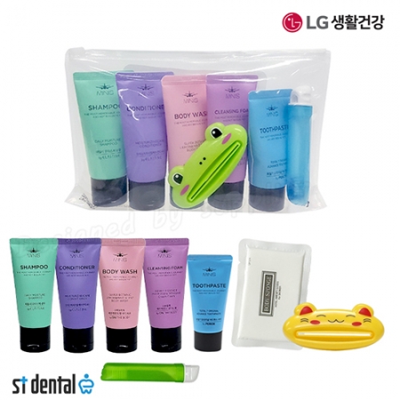 엘지 여행용세트 5호 미니스튜브 8종 치약짜개 칫솔치약세트 #2