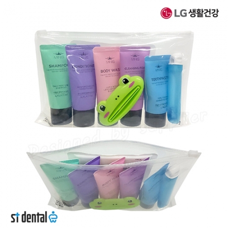 엘지 여행용세트 5호 미니스튜브 8종 치약짜개 칫솔치약세트 #4