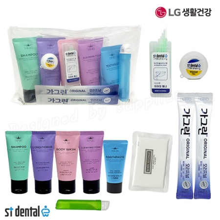 엘지 여행용세트 6호 미니스튜브 10종 치실 치간 가그린 2p 칫솔치약세트 #3