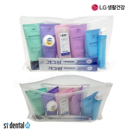 엘지 여행용세트 6호 미니스튜브 10종 치실 치간 가그린 2p 칫솔치약세트 #4