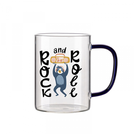 아르덴 450ml 투명 유리컵 블루 // 풀컬러 인쇄 무료 #2