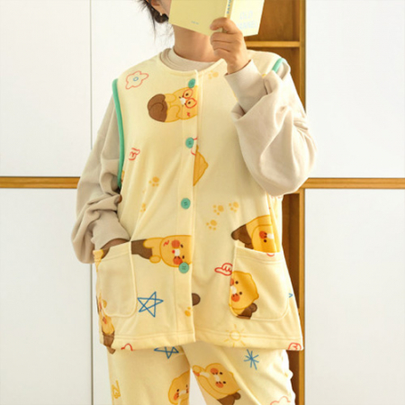 캐릭터 패턴 극세사 수면조끼 3종 #3