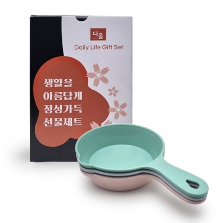 다올 항균 손잡이 앞접시 3P 세트 칼라박스 #2