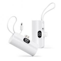 시크론 도킹형 듀얼 LED 디스플레이 보조배터리 5,000mAh CC-510 C타입메인