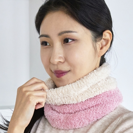 여성 남성 멀티극세사 수면넥워머 투톤 넥워머 #2