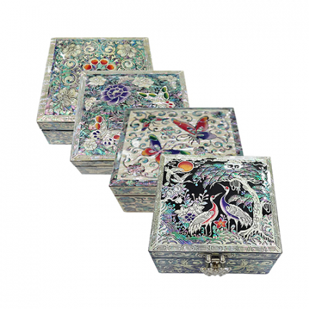 아름누리 투각정사각자개보석함 #2