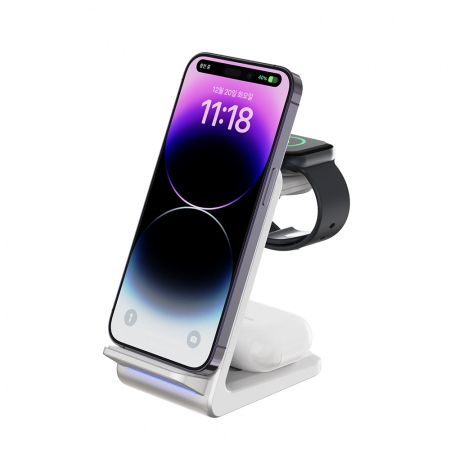 초텍 T608-F 3in1 무선 충전기 아이폰, 갤럭시 공용 #3