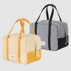 체커보드 패턴 런치 보온보냉 도시락 피크닉 쿨러백 보냉백 보냉가방