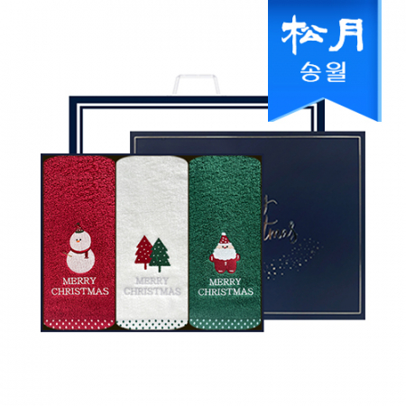 [송월타올] 크리스마스 파티 130g 3매 선물세트 // 쇼핑백 포함 #2