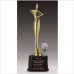 작은이미지: 금속크리스탈 골프 트로피 155 #5