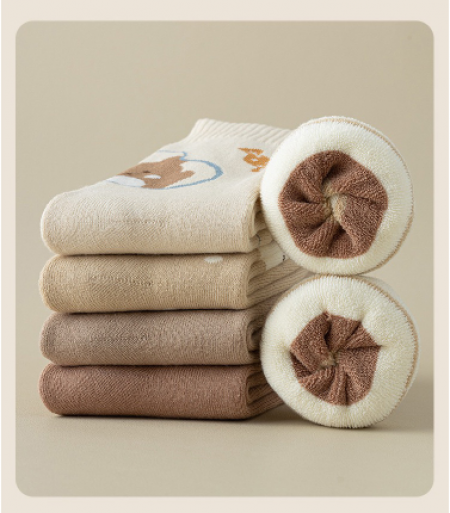 여성용 기모양말 융털 겨울양말 #2