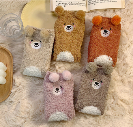 곰돌이 양말 수면양말 겨울양말 #2