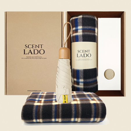 센트라도 네이처 담요 + 캡슐우드 5단 우양산 세트 #5