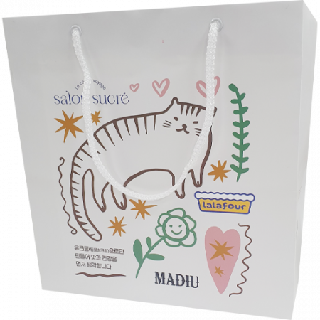 종이쇼핑백 270x250x280mm 스노우지180g  // 제작 // 수작업 #2