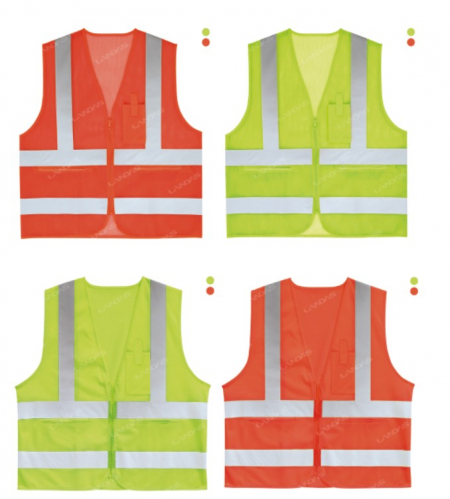 젠더스 형광 안전 반사 조끼 작업복 #2