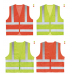작은이미지: 젠더스 형광 안전 반사 조끼 작업복 #2