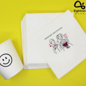 칵테일냅킨 로고인쇄 친환경 네프킨 업소용 제작 인쇄 가능 무지 티슈 식당용