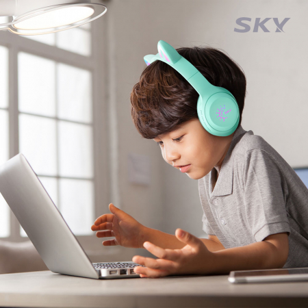 스카이 핏 키티 LED 키즈 청력보호 블루투스 헤드셋 #9