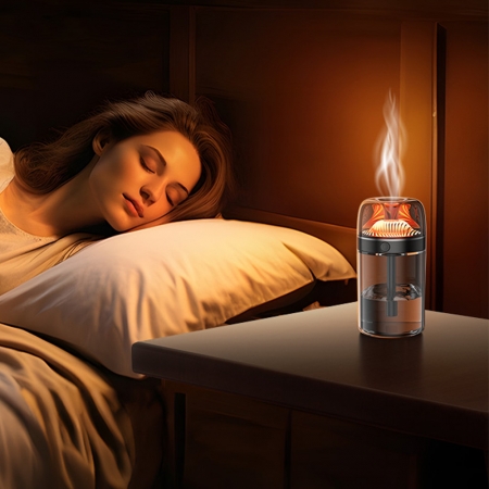 유니영 볼케이노 무선 가습기 저소음 무드등 충전식 #7