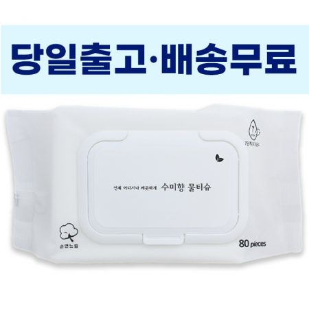 기성 무광 수미향 물티슈 100매 40g 캡형 #2