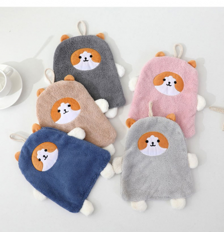 뽀송 고양이 핸드타올 어린이집수건 손수건 #2