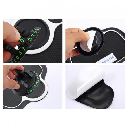 논슬립 다기능 거치대 차량용 안심주차번호판 #5