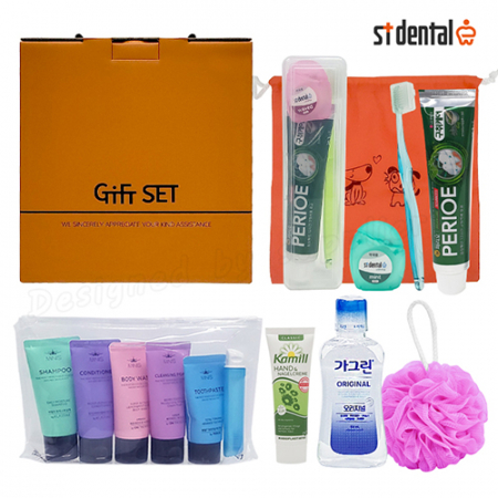 신박한세트 7호 LG미니스 M크리스탈캡 페리오100g 카밀핸드크림 가그린 칫솔치약 선물세트 #3