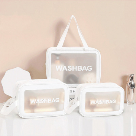 루미노 방수파우치 워시 소 중 대 세면 화장품 여행용목욕 투명 #2