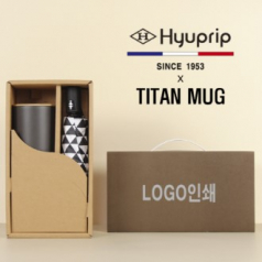 협립3단 미니스타앵글 완전자동우양산 + 타이탄우드 스텐머그컵1P 세트