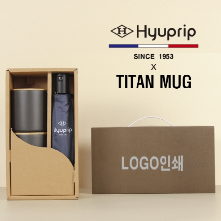 협립3단심플 수동우산 + 타이탄우드 스텐머그컵2P 세트 #2