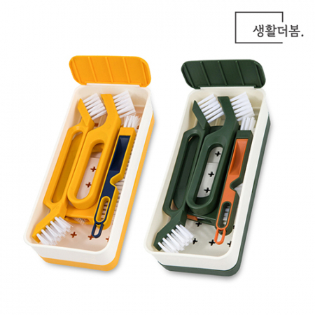 생활더봄 올인원 다용도 욕실 화장실 주방 틈새 청소 브러쉬 4종세트 #5