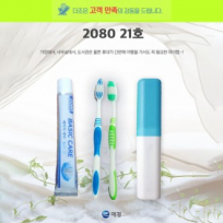 2080 21호 2080 베이직케어 치약 50g +고급형 칫솔 + 케이스