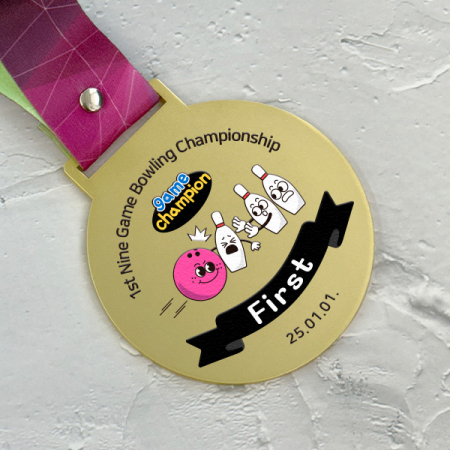 금속 UV 고급 메달 볼링 #3