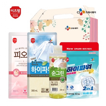 CJ프리미엄 하이파워 캡슐세제10개입 순그린320 용기 하이파워 피오린 4종세트 #2