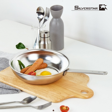 실버스타 OOH 316 통오중 인덕션 무연마제 스텐후라이팬 22cm #2
